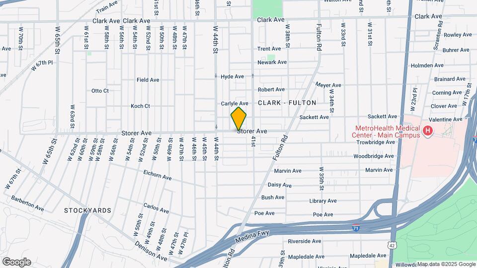 4211 Storer Ave Map and Location Details