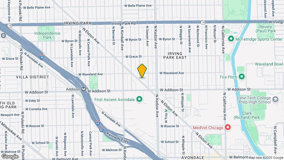 3637 N Spaulding Ave Map and Location Details