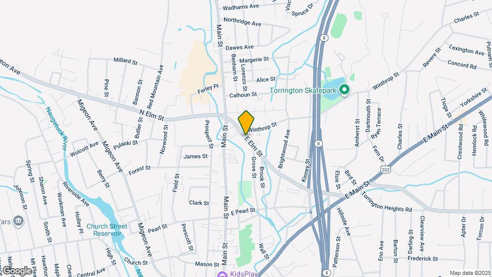 90 E Elm St Map and Location Details