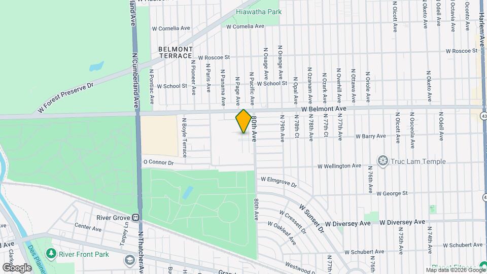 3100 Birch Ln Map and Location Details