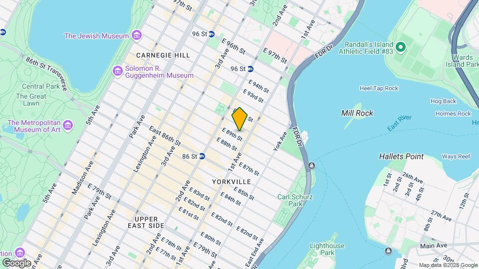 331 E 89th St Map and Location Details