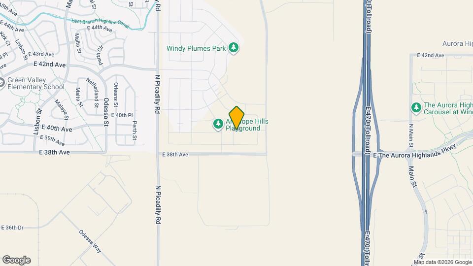 22272 E 39th Ave Mapa y Detalles de la Ubicación