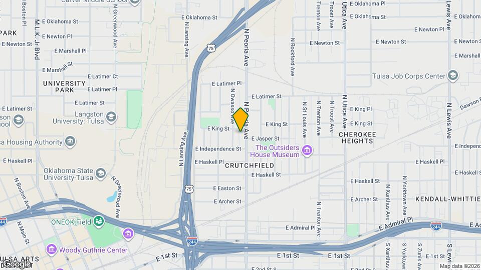 904 N Peoria Ave Map and Location Details