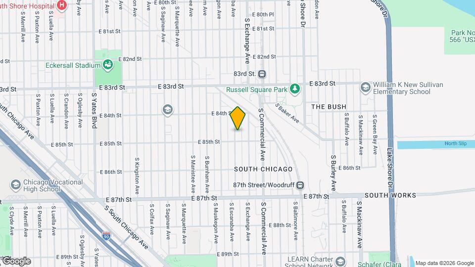 8447 S Escanaba Ave Map and Location Details
