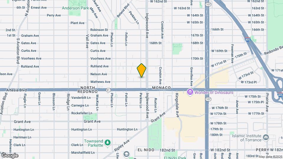 2100 Perkins Lane Map and Location Details