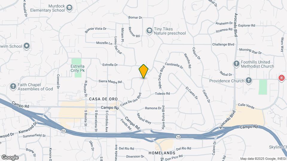 10193 Sierra Madre Rd Map and Location Details