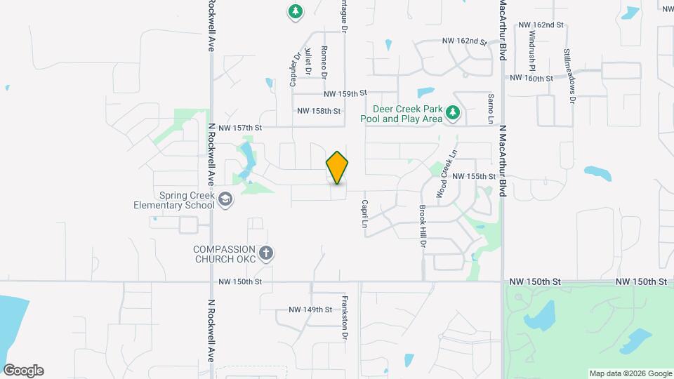 15512 Caney Dr Map and Location Details