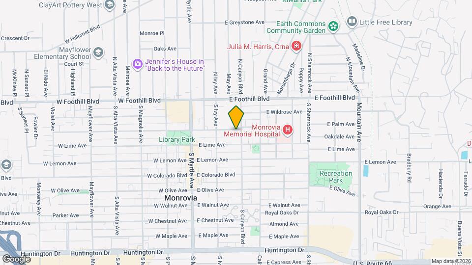 240 E Palm Ave Map and Location Details