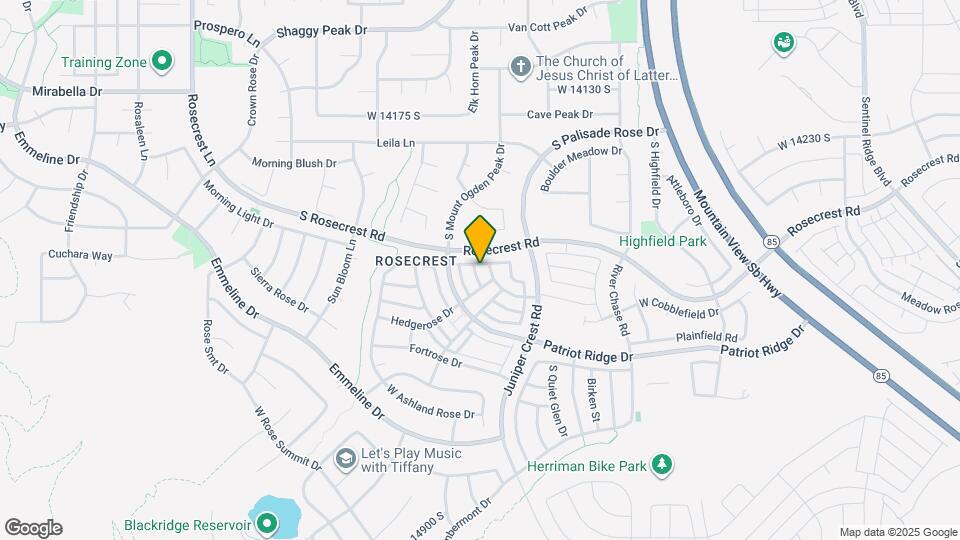 14463 S Entrada Rim Ln Map and Location Details