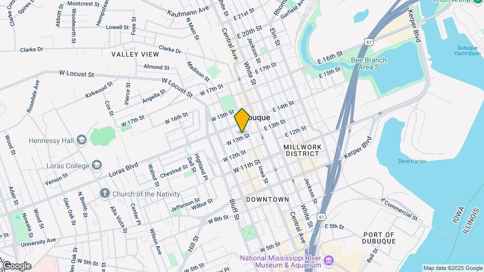 115 W 13th St, Unit Apt 3 Map and Location Details