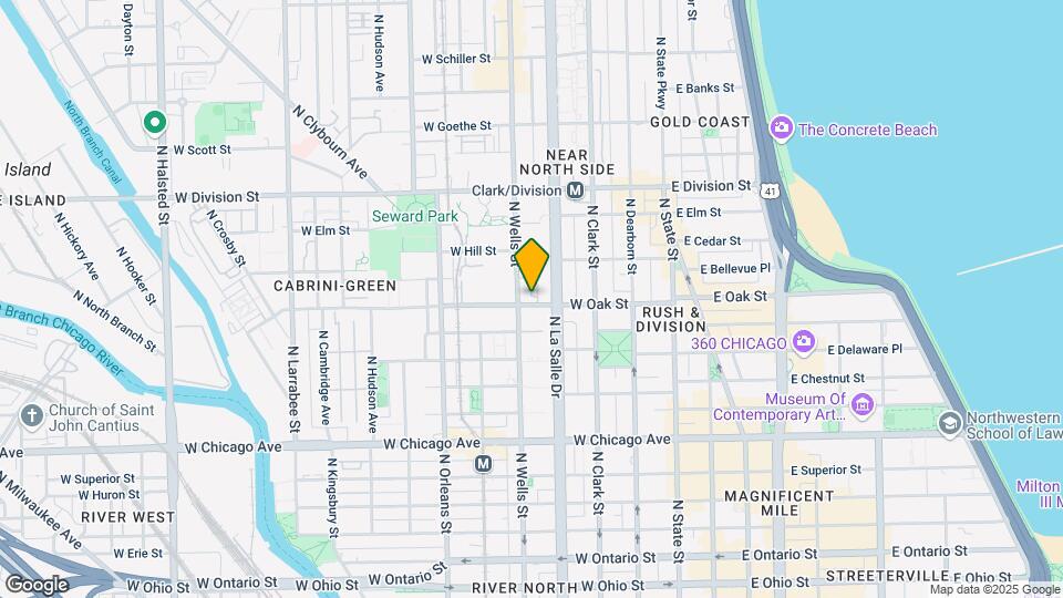 826 N Wells St Map and Location Details
