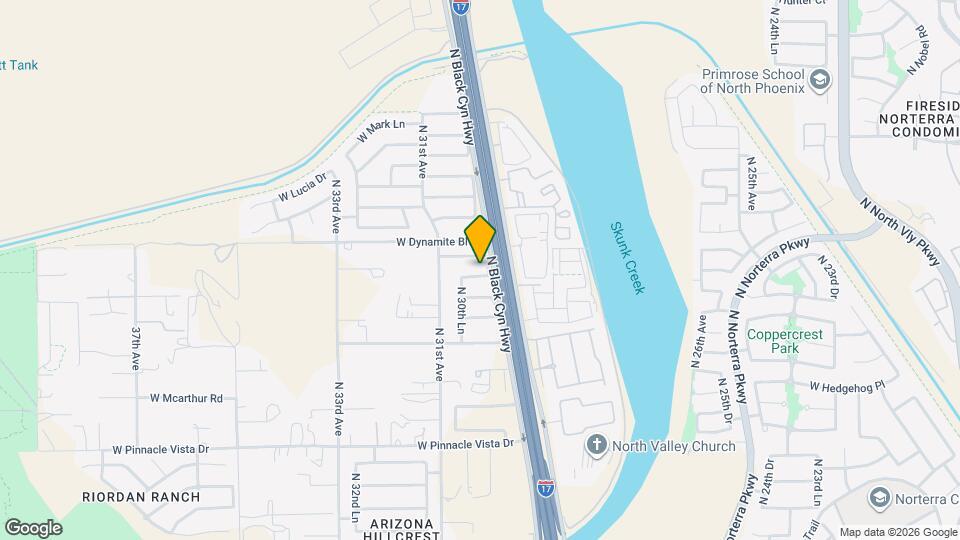 3008 W White Feather Ln Mapa y Detalles de la Ubicación