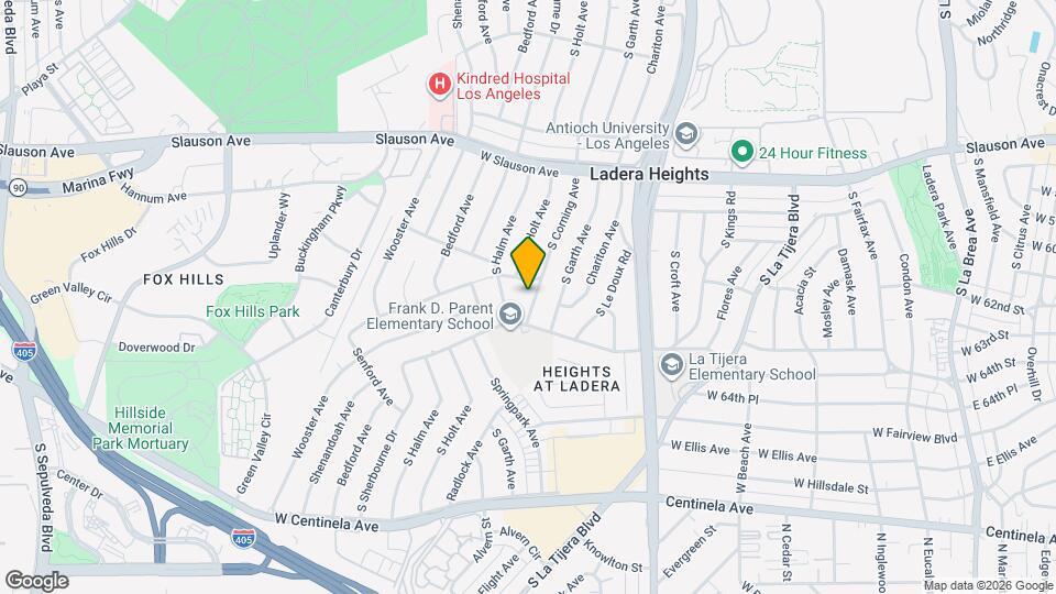 6225 S Corning Ave Map and Location Details