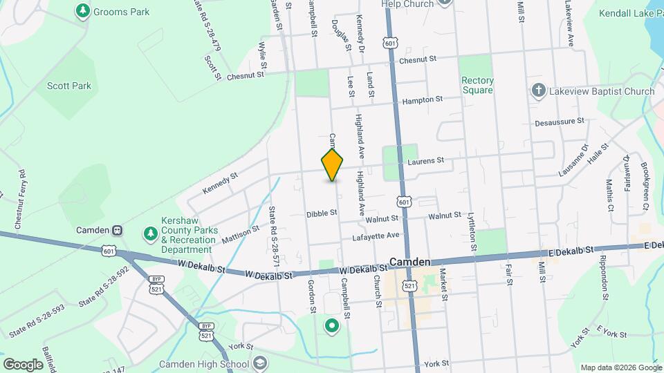 1313 Campbell St Map and Location Details