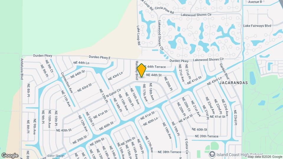 1625 N Gator Cir Map and Location Details