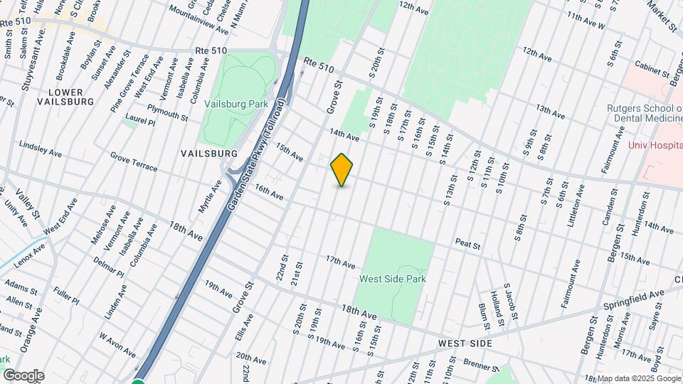 532 S 20th St Map and Location Details