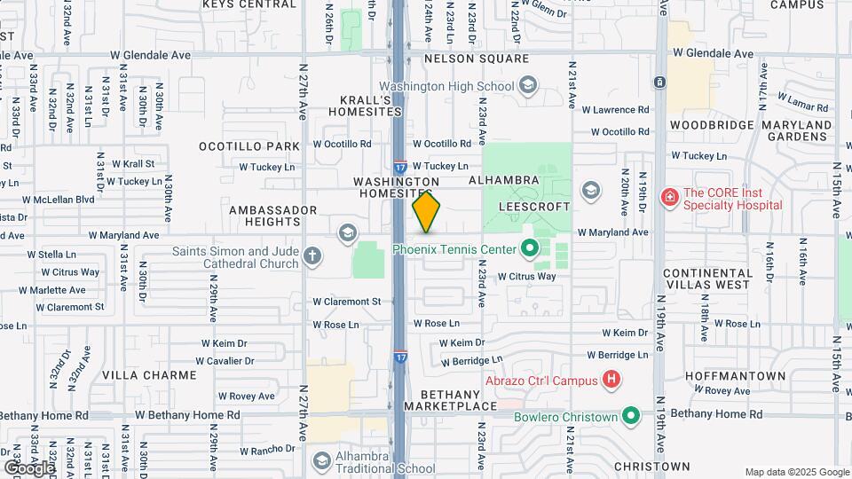 2415 W Maryland Ave Map and Location Details