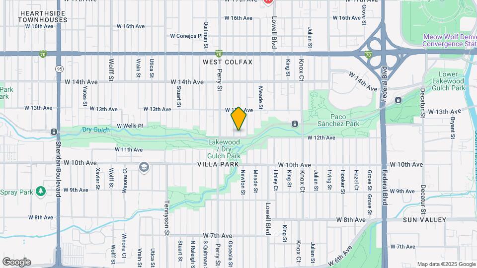 1210 Osceola St Map and Location Details