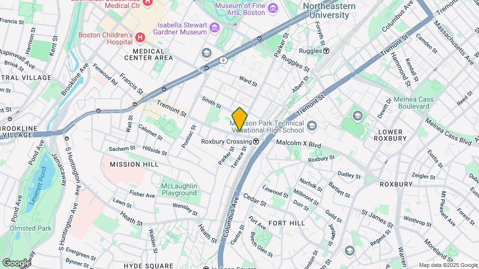 1449 Tremont St, Unit 305 Mapa y Detalles de la Ubicación