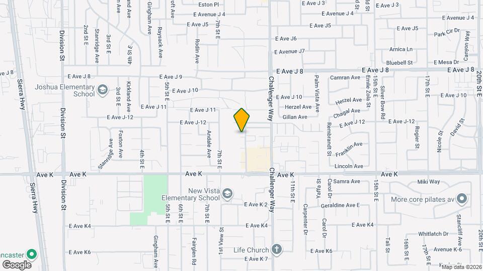 43731 8th St E Map and Location Details