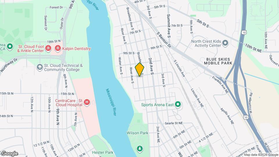 1101 Broadway Ave S Map and Location Details