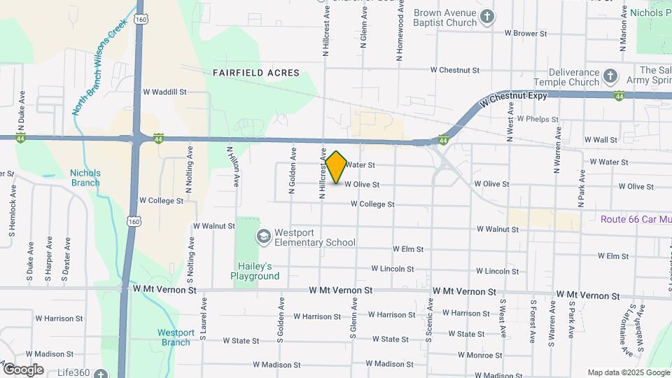 2936 W Olive St Map and Location Details