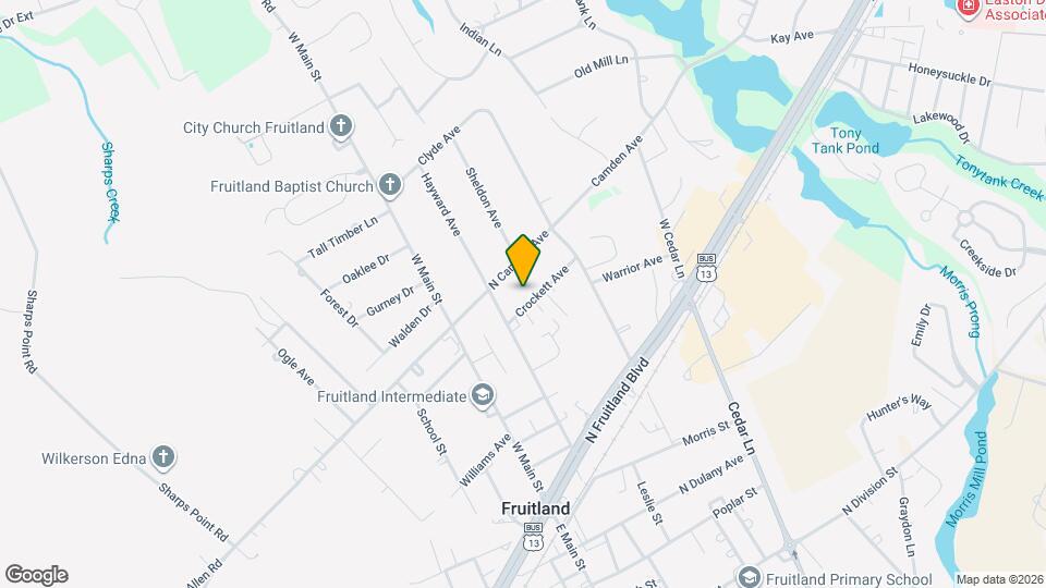 106 Crockett Ave Map and Location Details