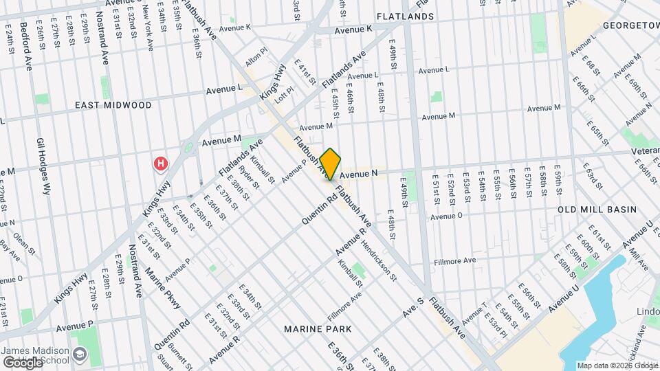 2116 Flatbush Ave Map and Location Details