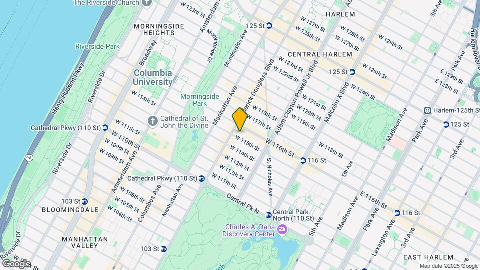 245 W 115th St Map and Location Details