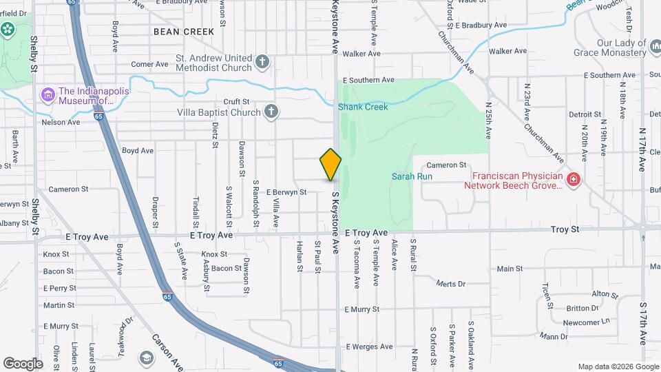 2854 S Keystone Ave Map and Location Details