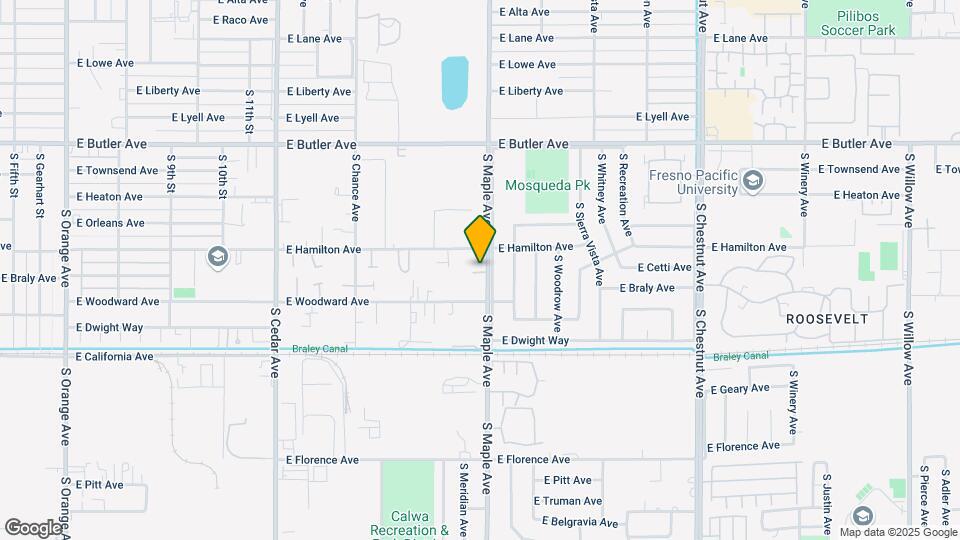 1842 S Maple Ave Mapa y Detalles de la Ubicación