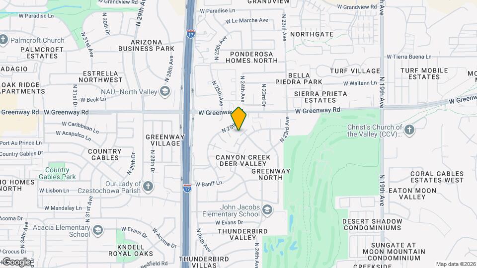 2506 W Caribbean Ln Map and Location Details