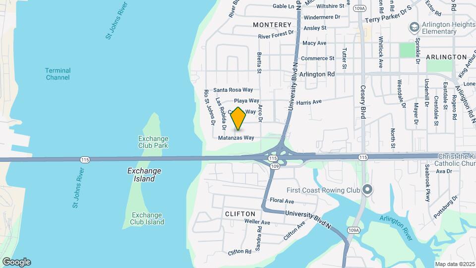 5405 Matanzas Way Map and Location Details