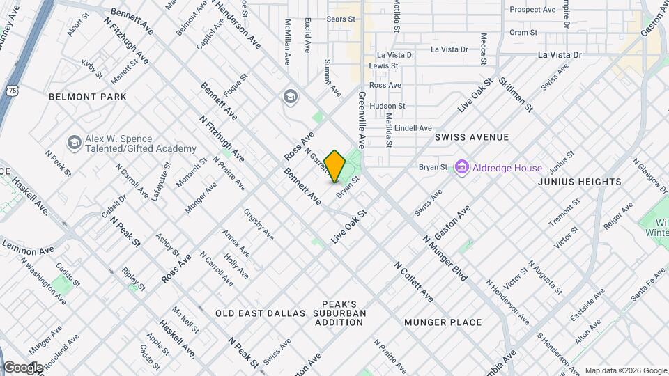 5023 & 5021 Bryan St Map and Location Details