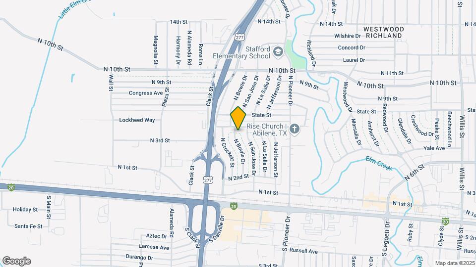 617 N Bowie Dr Map and Location Details