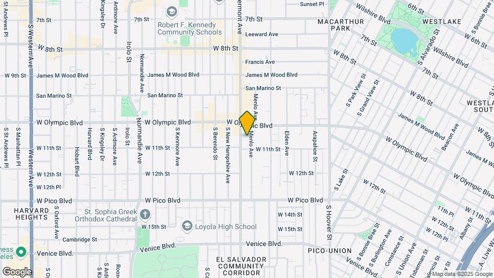 1035 Menlo Ave Mapa y Detalles de la Ubicación