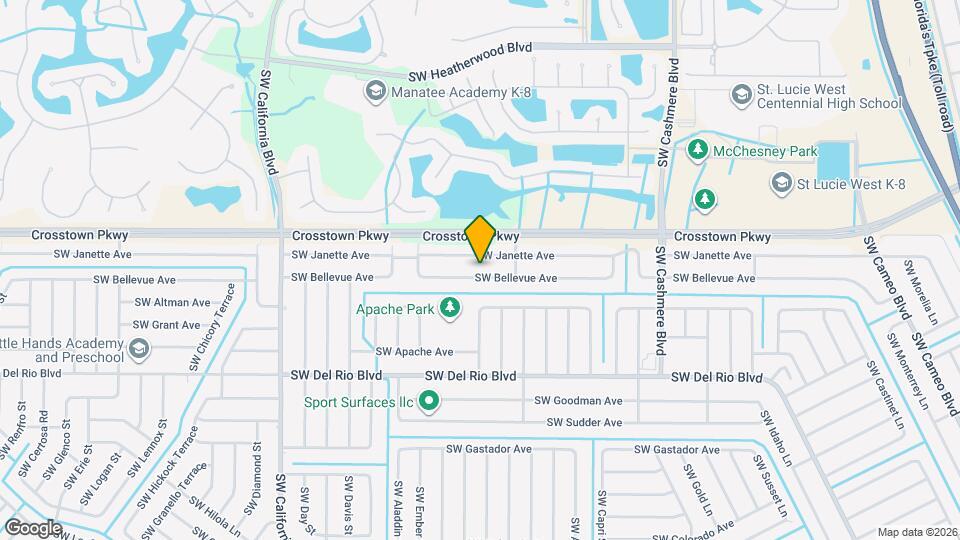 1331 SW Bellevue Ave Map and Location Details