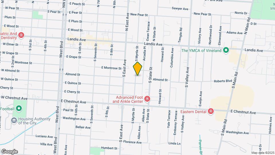 51 S Myrtle St Map and Location Details