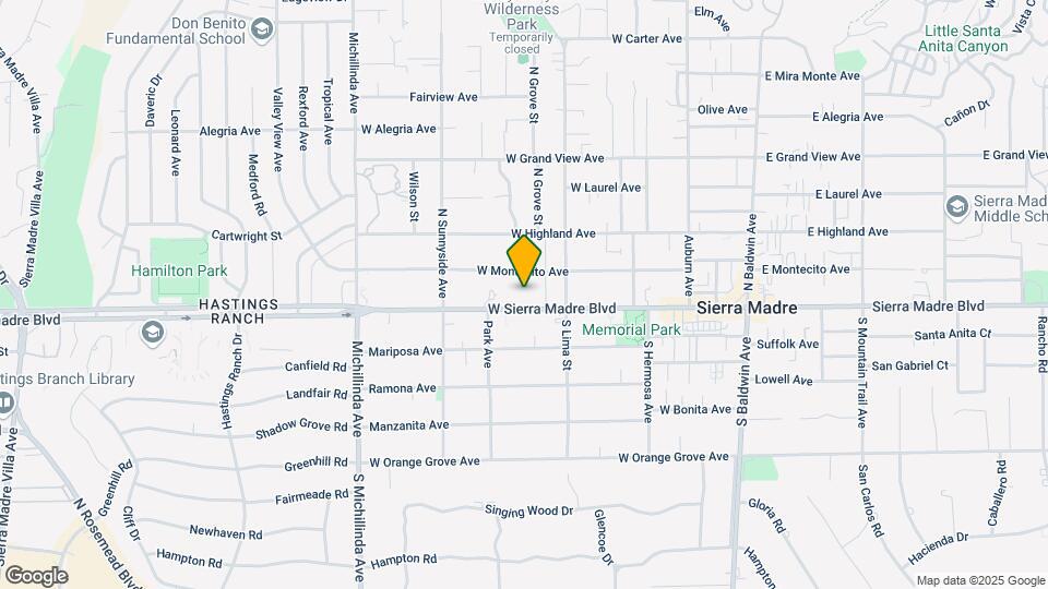 425 W Sierra Madre Blvd Map and Location Details
