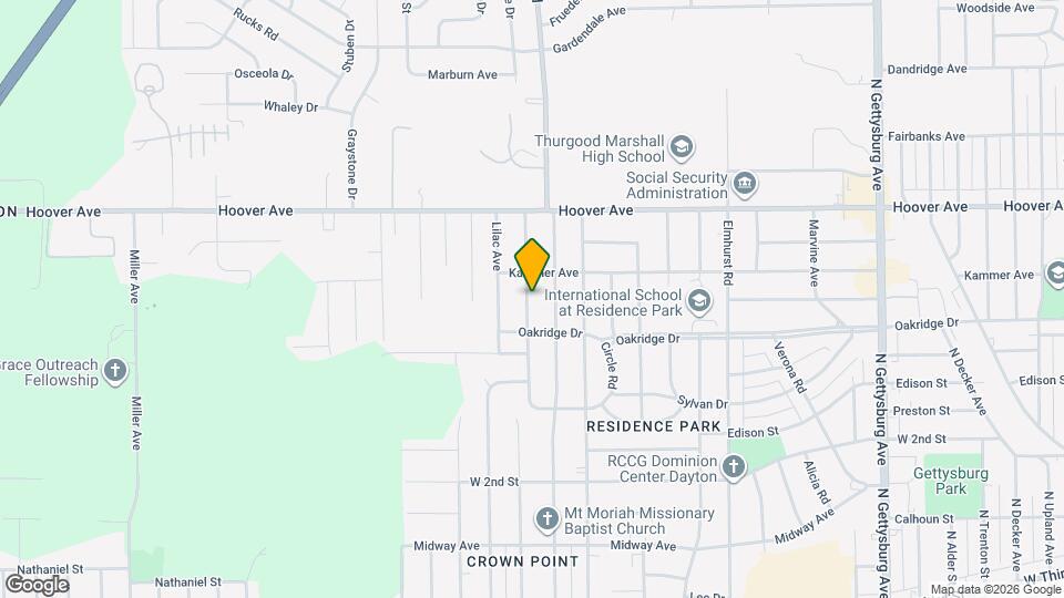 734 Tyson Ave Map and Location Details