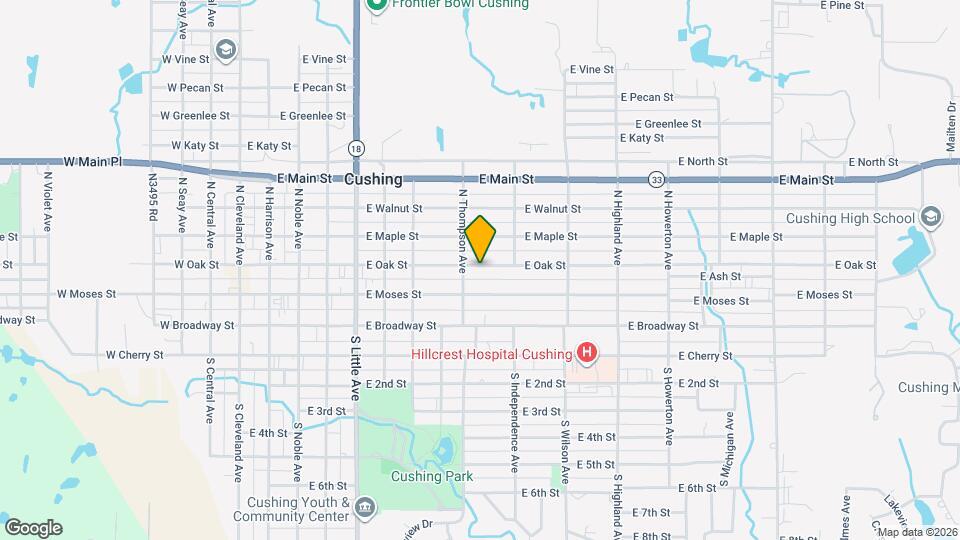 813 E Oak St Map and Location Details