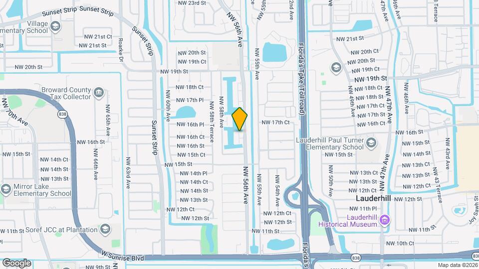 1718 NW 56th Terrace Map and Location Details