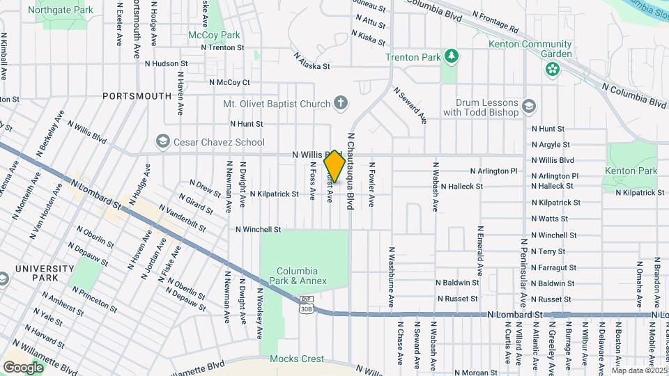 8216 N Hurst Ave Map and Location Details