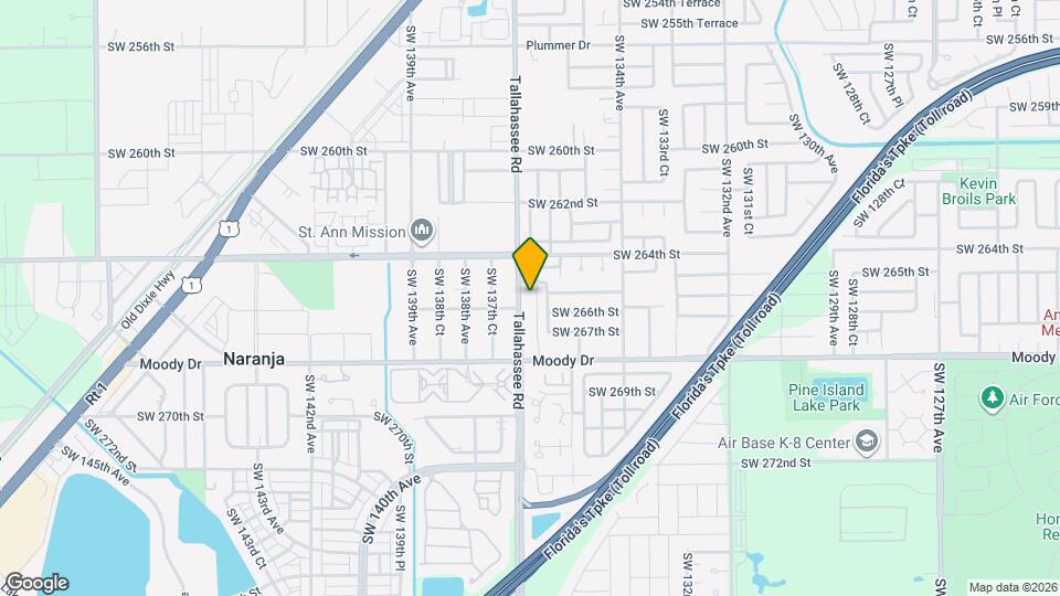 26501 SW 137th Ave-Unit -2 Map and Location Details