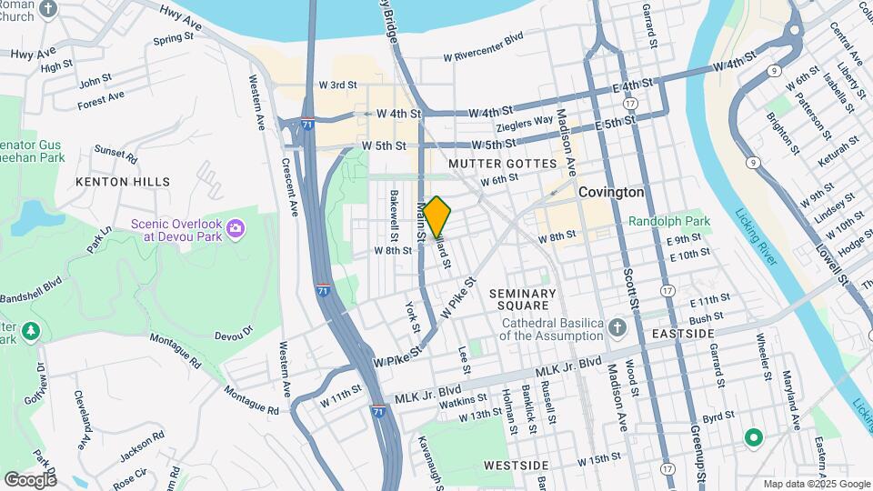 801 Willard St Map and Location Details