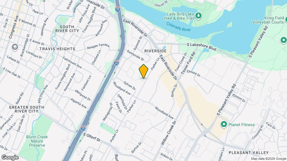 1520 Parker Ln Map and Location Details