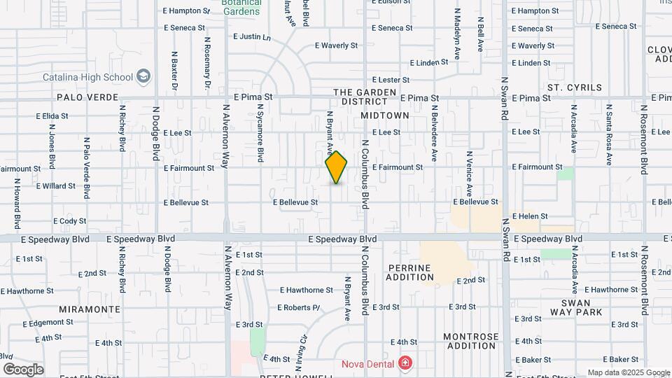 1224-1228 N Bryant Ave Mapa y Detalles de la Ubicación