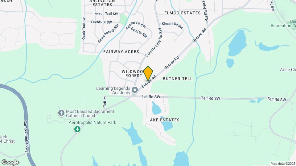 2644 Butner Rd Map and Location Details
