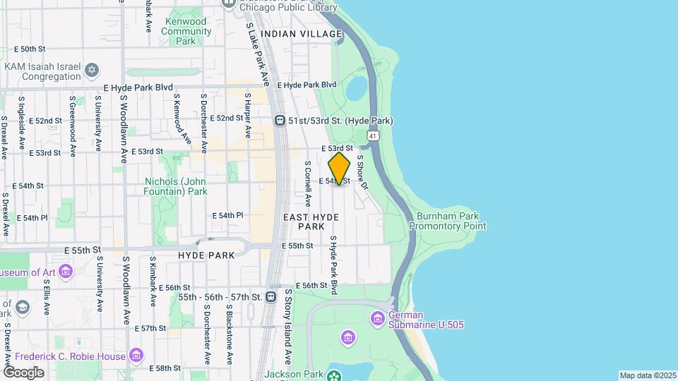 5411-5415 S Hyde Park Blvd Map and Location Details