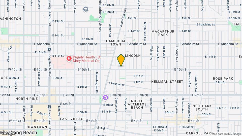 1155-1159 E 10th St Map and Location Details